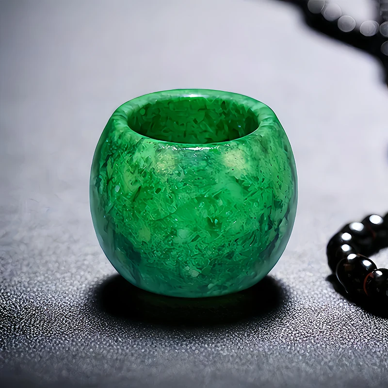 Vintage Fashion Rings - 22Mm Groene Echte Jade Ringen Voor