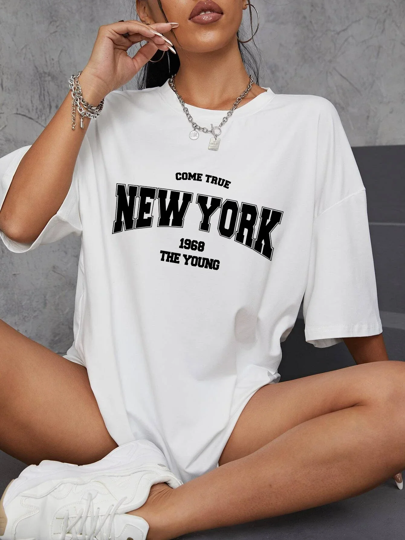 Vintage Fashion York - Vintage 1968 New York grafische tshirt