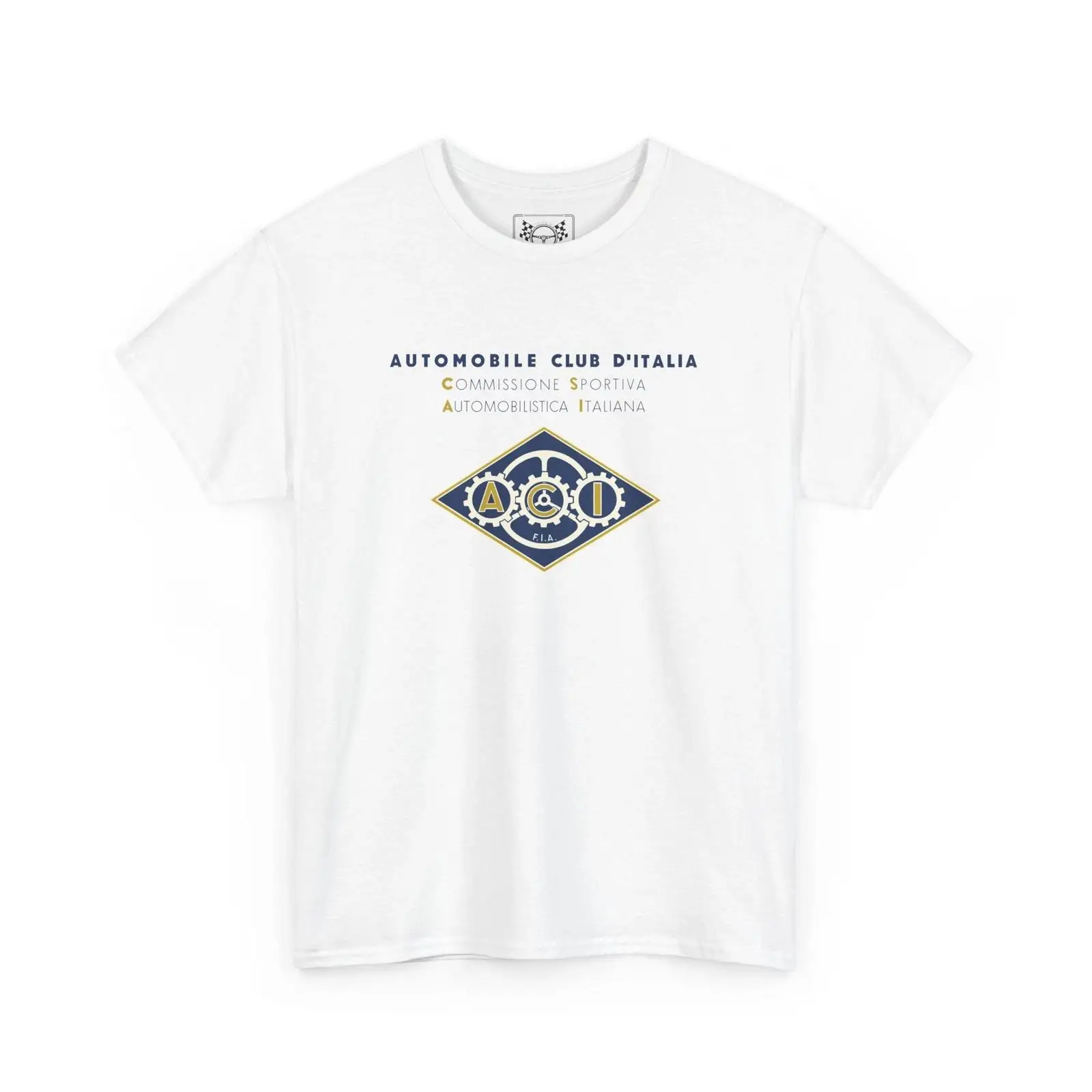 Vintage Fashion History - Italiaanse Auto Club Vintage T-shirt Racing