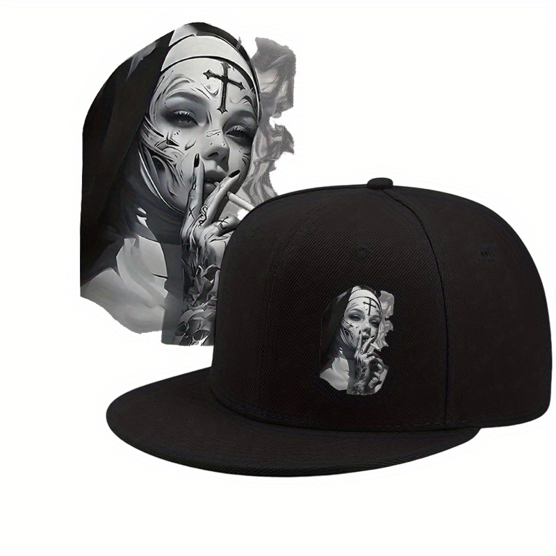 Vintage Fashion Hats - Mode baseballpet met platte rand, verstelbaar,