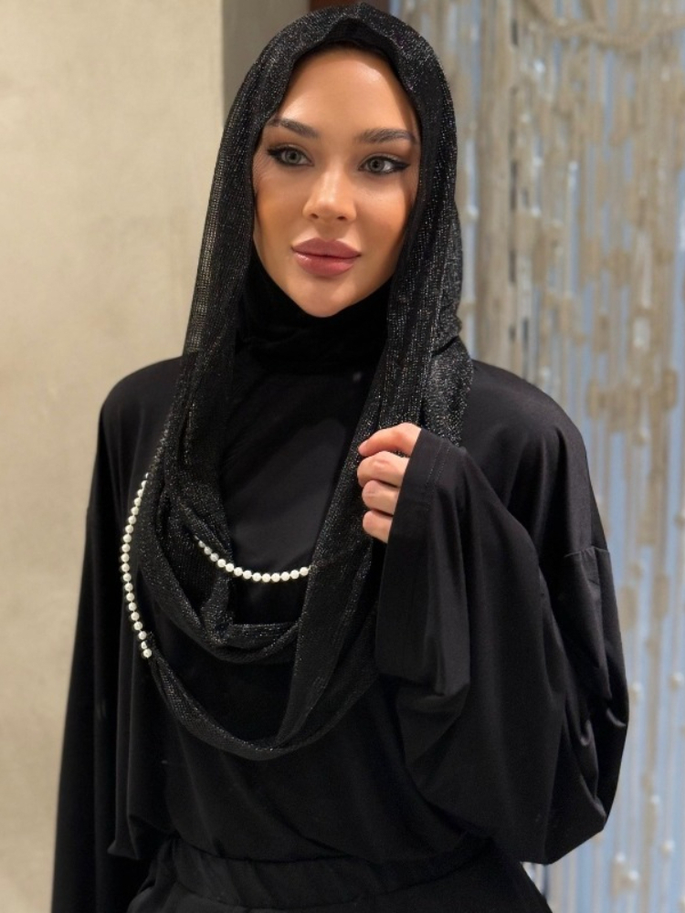 Vintage Fashion Hats - Nieuwe Dubai Hood Hijab Parelkoord Vintage