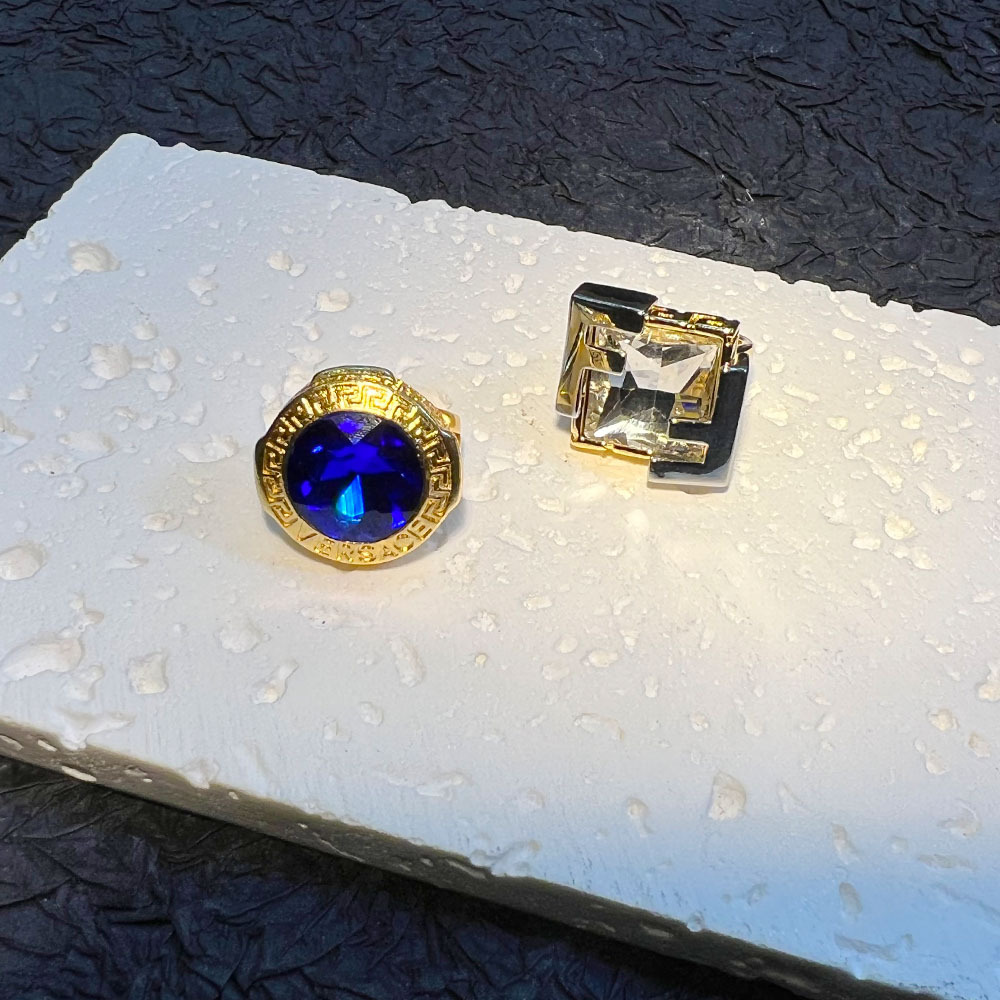 Vintage Fashion Rings - Vintage middeleeuwse G-ring batchreplica diamant zware