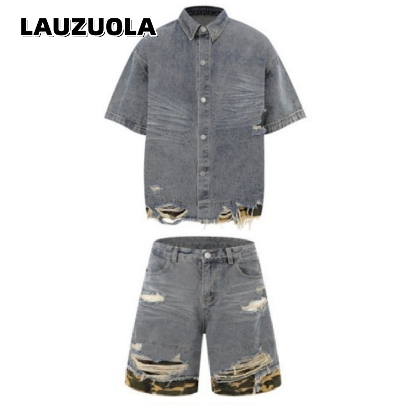 Vintage Zipper - Herenshirt met korte mouwen en distressed
