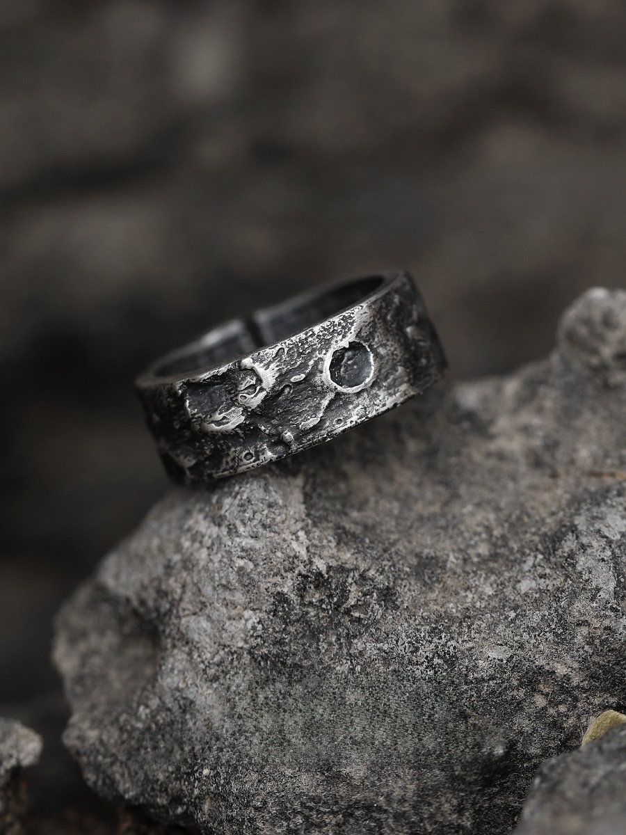 Vintage Fashion Rings - Originele pure 999 zilveren ring heren