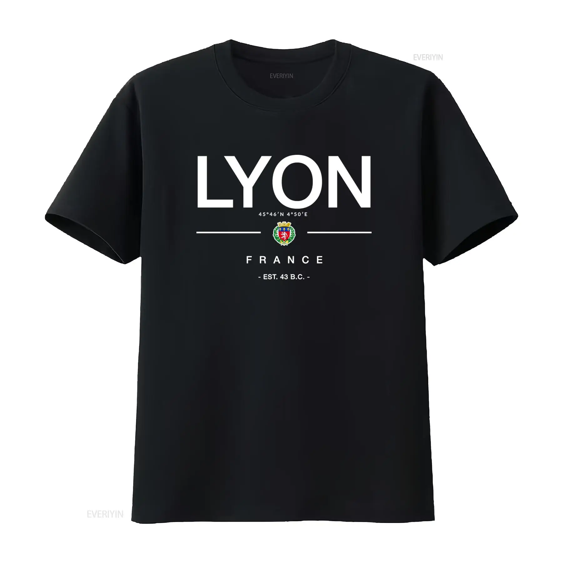 French Vintage Fashion - Lyon Frankrijk T-shirt Vakantiekleding Souvenir Jersey