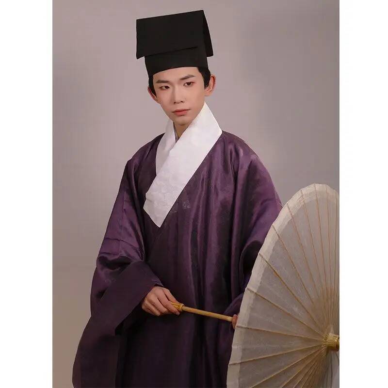 Vintage Slip Dress - Traditionele Hanfu donkere bloem gaas grote