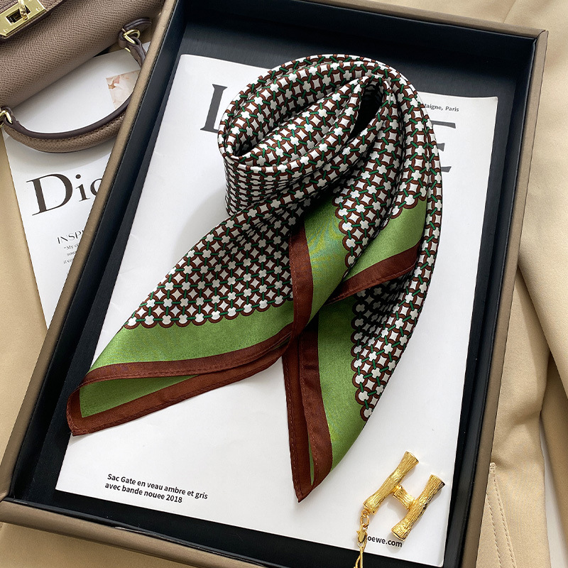 Vintage Fashion Rings - Dames Vintage Chain Print Zijden Satijnen