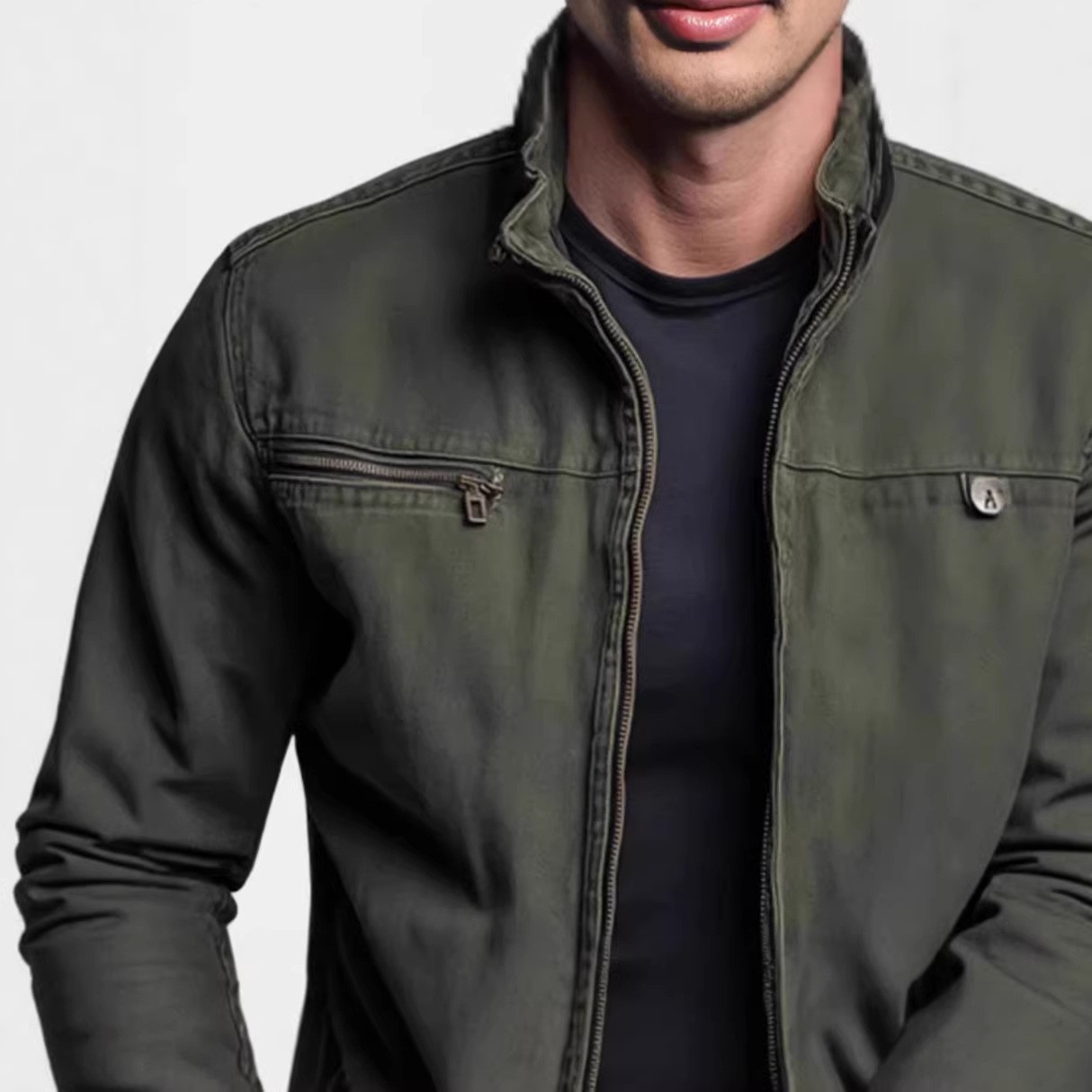 Dames katoenen jas met opstaan - Vintage Zipper recensie en prijs