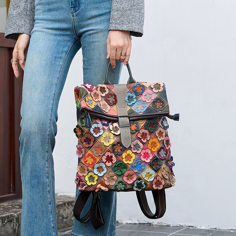Vintage dames lederen rugzak b - Vintage Zipper recensie en prijs