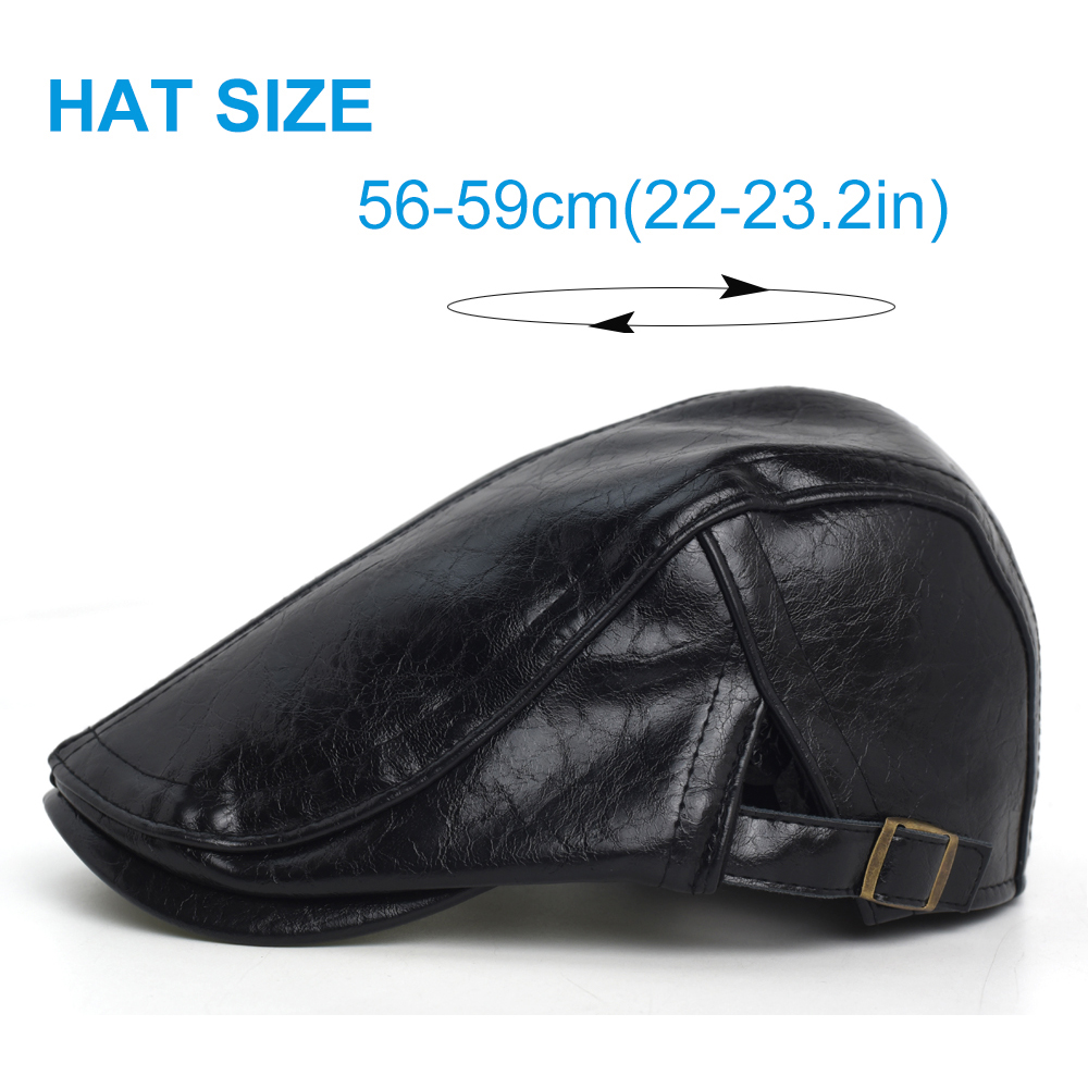 PU Krantenjongenspet Mannen Vr - Vintage Fashion Hats recensie en prijs