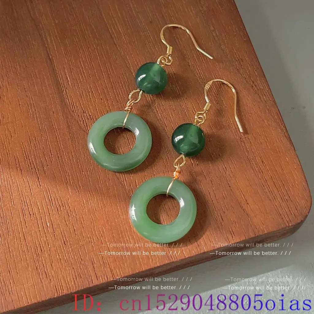 Groene echte jade ring oorbell - Vintage Fashion Rings recensie en prijs