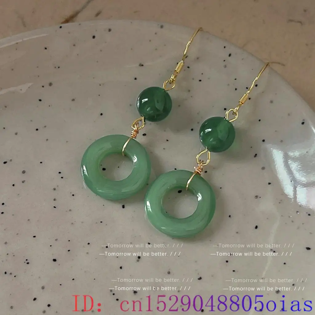 Groene echte jade ring oorbell - Vintage Fashion Rings recensie en prijs