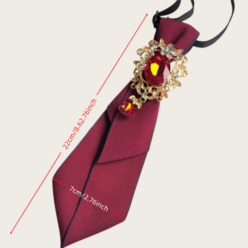 Bordeauxrode stropdasversierin - Vintage Fashion Outfits Men recensie en prijs