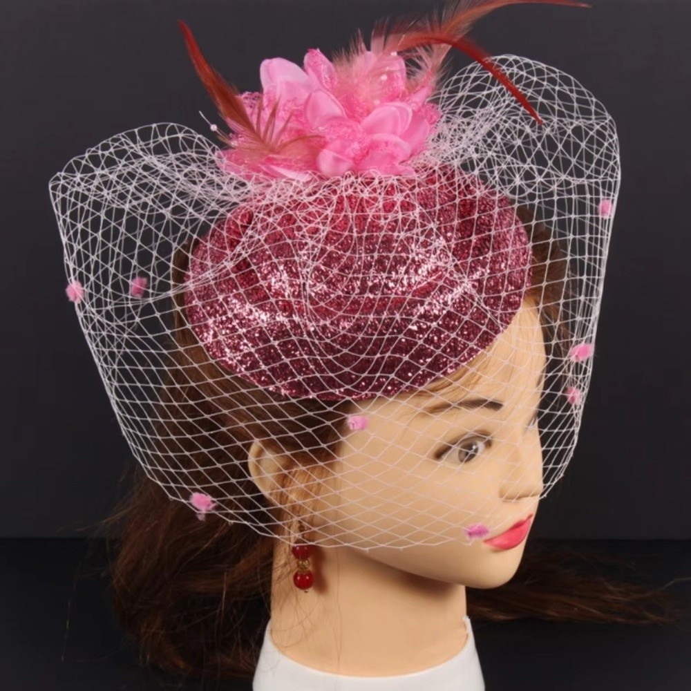 Vintage effen kleur vilt fasci - Vintage Fashion Hats recensie en prijs