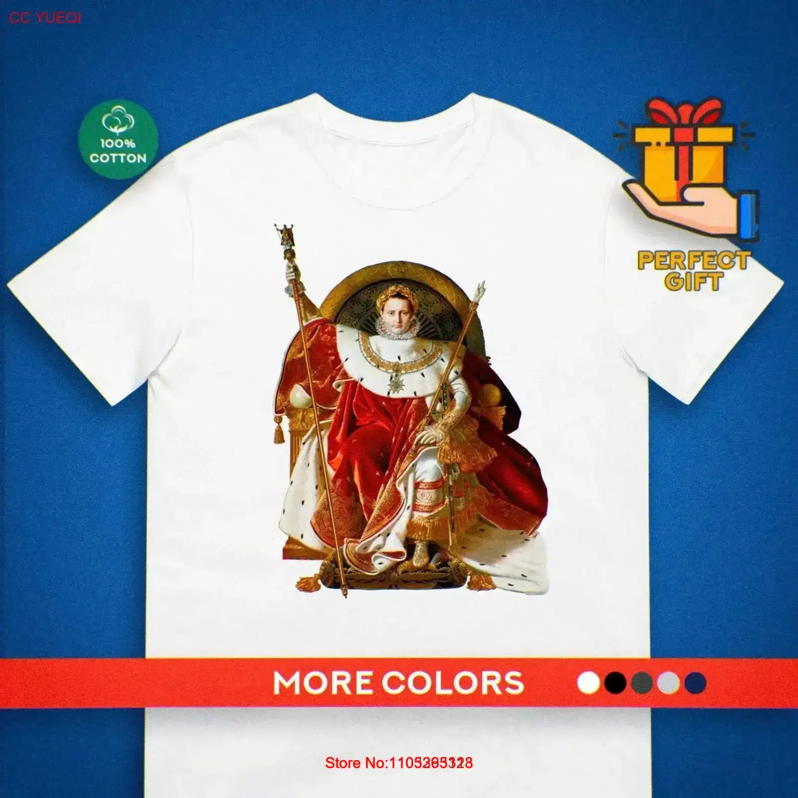 Napoleon T-shirt Ingres Schild - Vintage Fashion History recensie en prijs