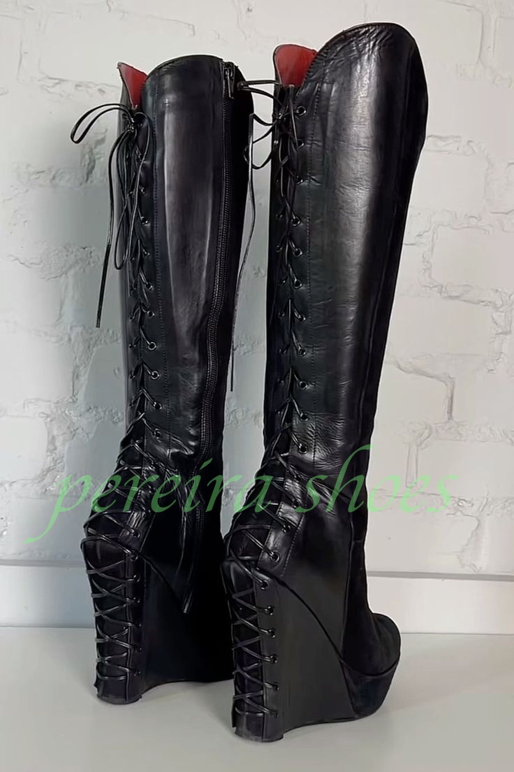 Dame Zwart Platform Sleehak Kn - Vintage Zipper recensie en prijs