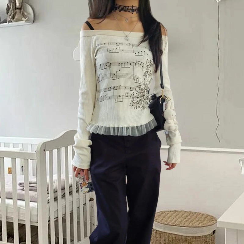 Herfst Y2K Harajuku Retro T-sh - Retro Vintage Korean Fashion recensie en prijs