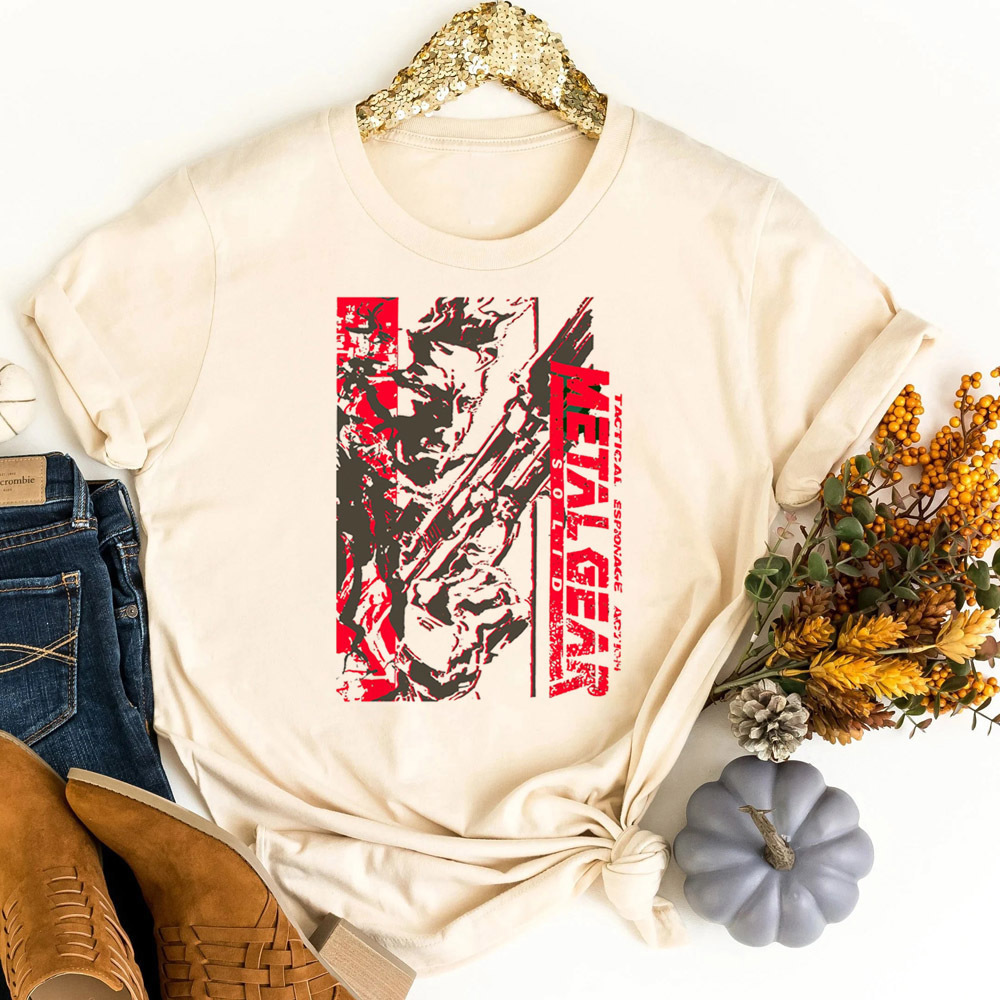 Metal Gear Solid t-shirt tiene - Retro Vintage Korean Fashion recensie en prijs