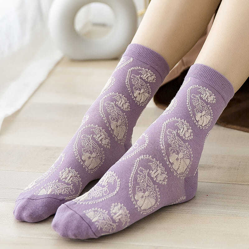 Mode Paars Bloemen Borduren Vr - Retro Vintage Korean Fashion recensie en prijs